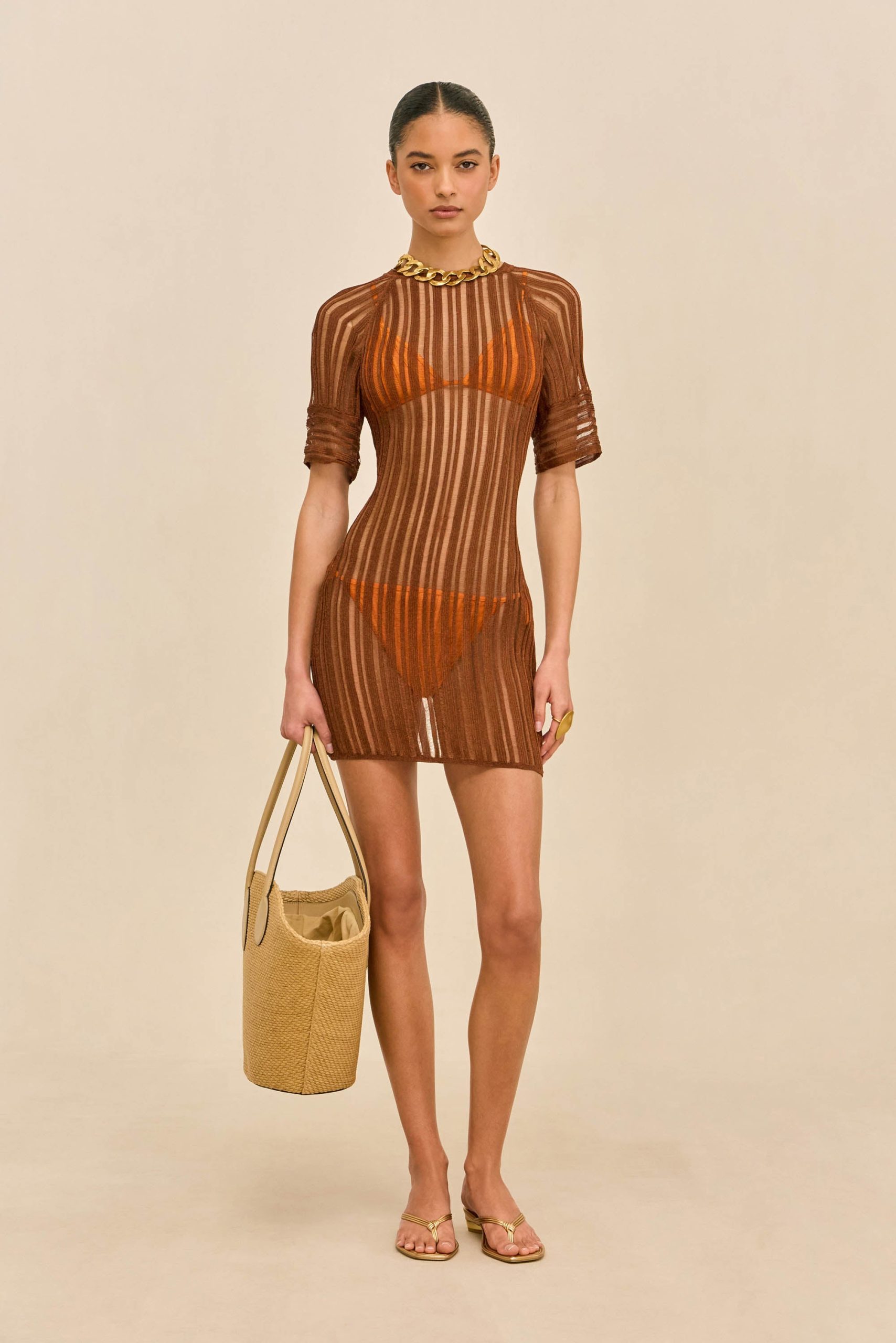 RURU KNIT COVERUP DRESS