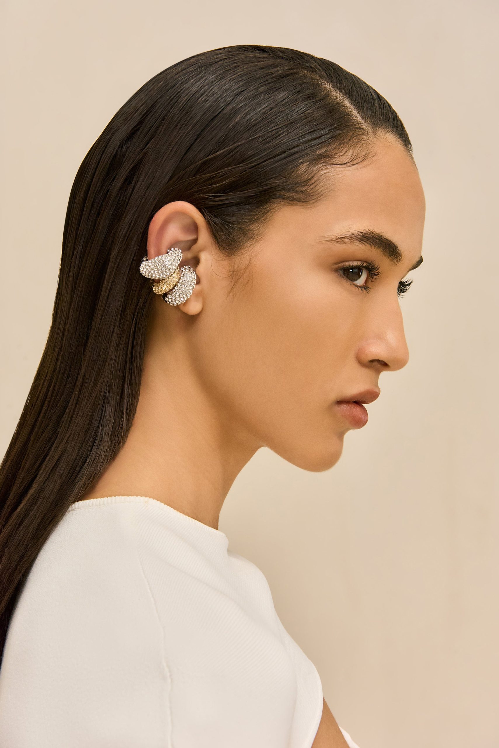 SOLENE RHINESTONE EAR CUFF SET